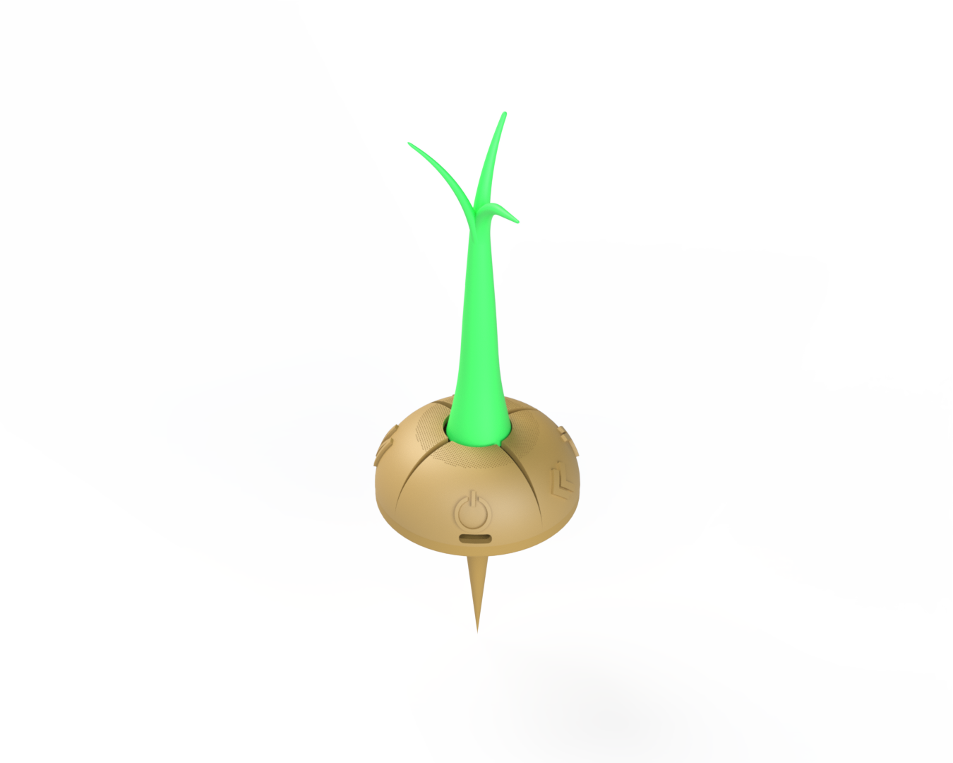 רמקול משמיע מוזיקה לצמחים
